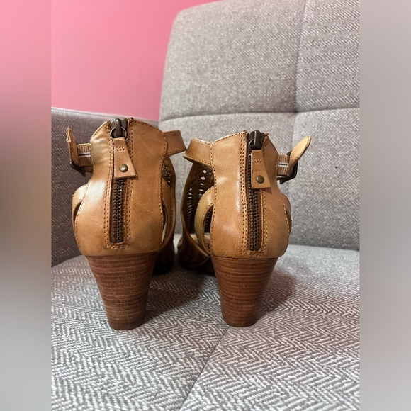 Baretraps Reatha Woven Open Mesh Heeled Peep Toe Zip Ankle Strap Sandals - Picture 11 of 13